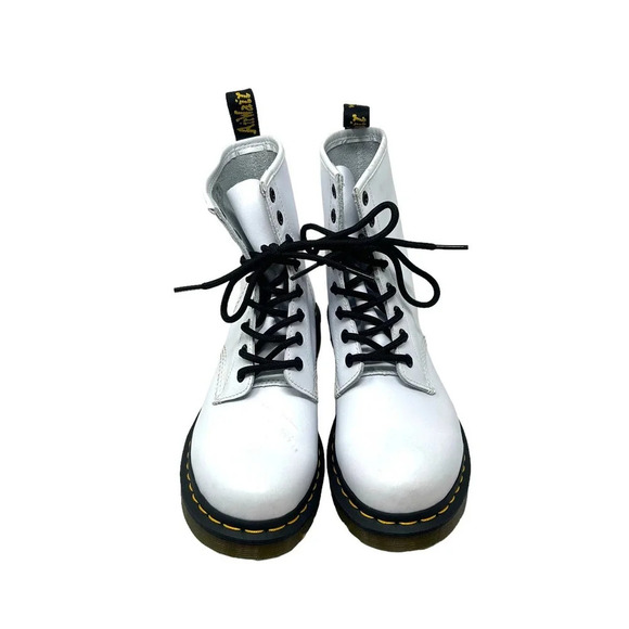 Dr. Martens 1460 Smooth Leather Lace-Up Boots White‎ Size US 7 - Picture 2 of 9